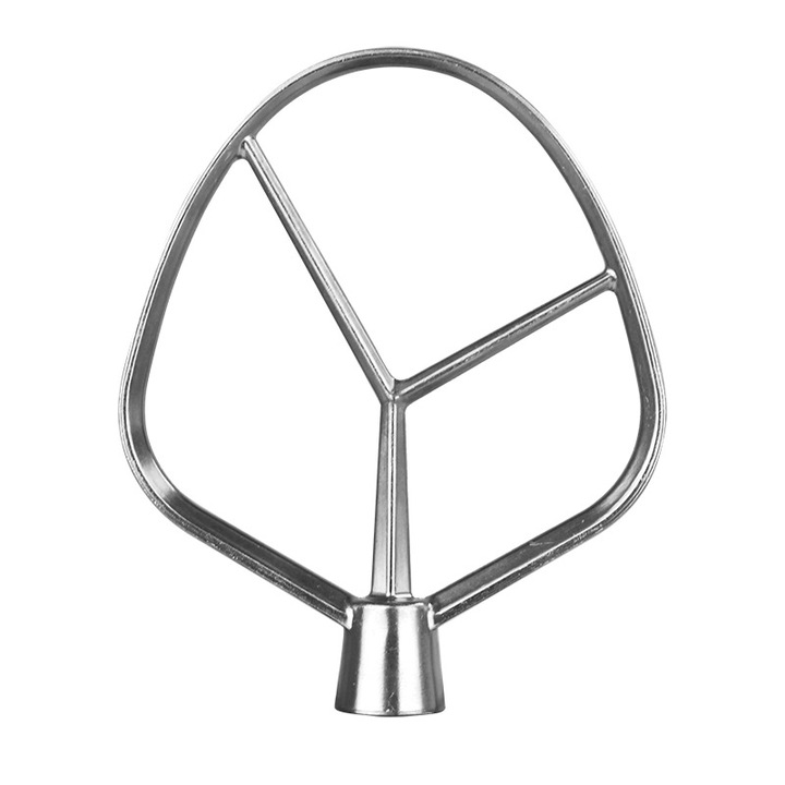 Paleta mixer, accesoriu pentru mixer planetar, compatibil cu KitchenAid K45/K45SS/KN15E1X, EPRO/Yibao e-1047d/e-1048d/1063, Philips HR7920/NL9206AD-4, TAMOSH, inox, 5L, 1 buc