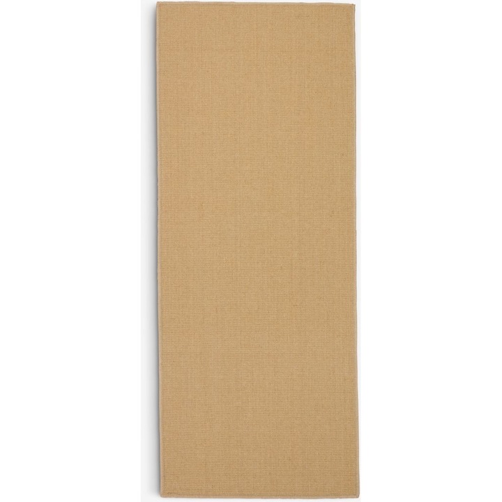 Covor lung, natur, antiderapant, 80 x 200 cm