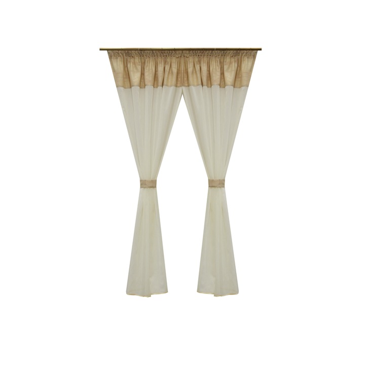 Perdea Velaria tull ivoire, 210x160 cm