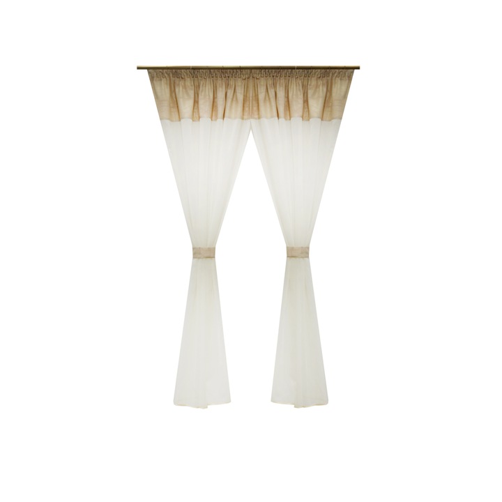 Perdea Velaria in alb, 210x175 cm