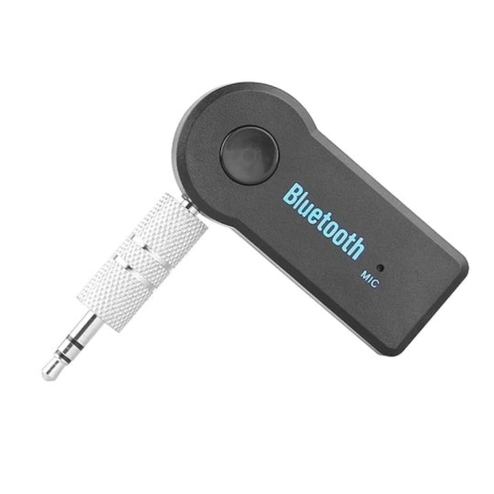 Adaptor Bluetooth Mini cu Jack 3.5mm pentru Masina, Redare Muzica si Hands Free, Reincarcabil UniBox