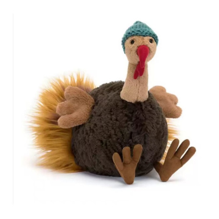 Плюшена играчка, сладък дизайн, пуйка Рио, многоцветна, 20x15см