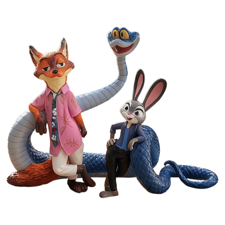 Фигурки от Зootropolis: офицер Дзути Хопс, Ник Уайлд, 13, 5x18, 5 см, колекционерски модел, за момичета