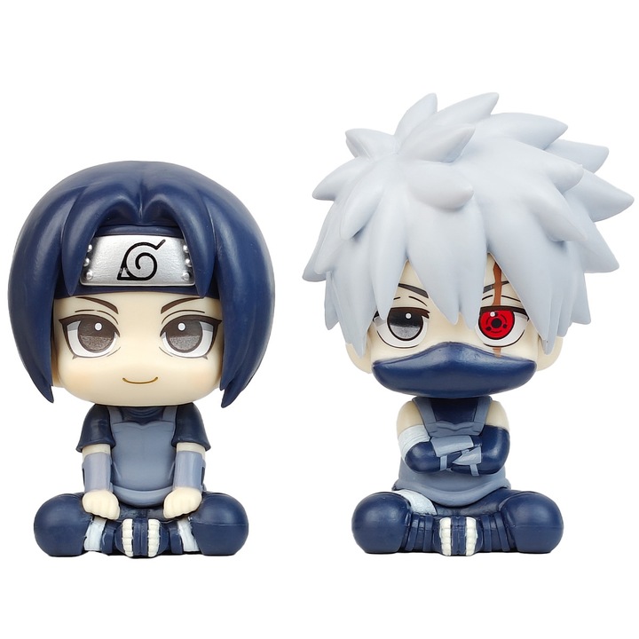 Set figurine chibi Naruto Shippuden Itachi si Kakashi, 2 piese, 10x15cm