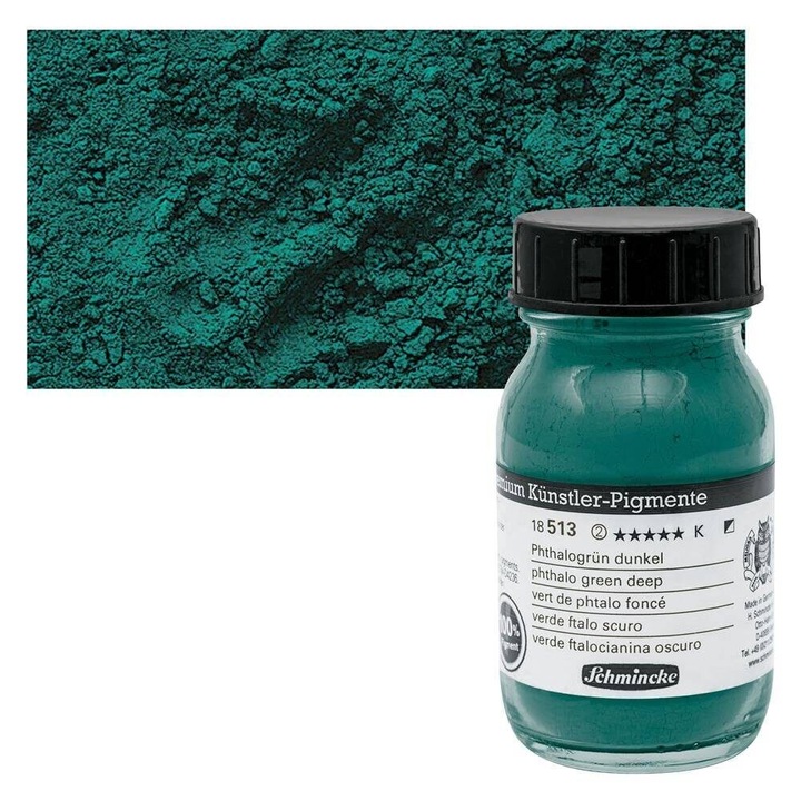 Pigment pur 100 ml - Schmincke, 018571 Phthalo green deep 100 ml 18513055 - Schmincke