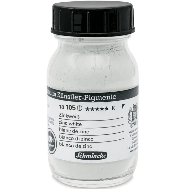 Pigment pur 100 ml - Schmincke, 017765 Zinc white 100 ml 18105055 - Schmincke