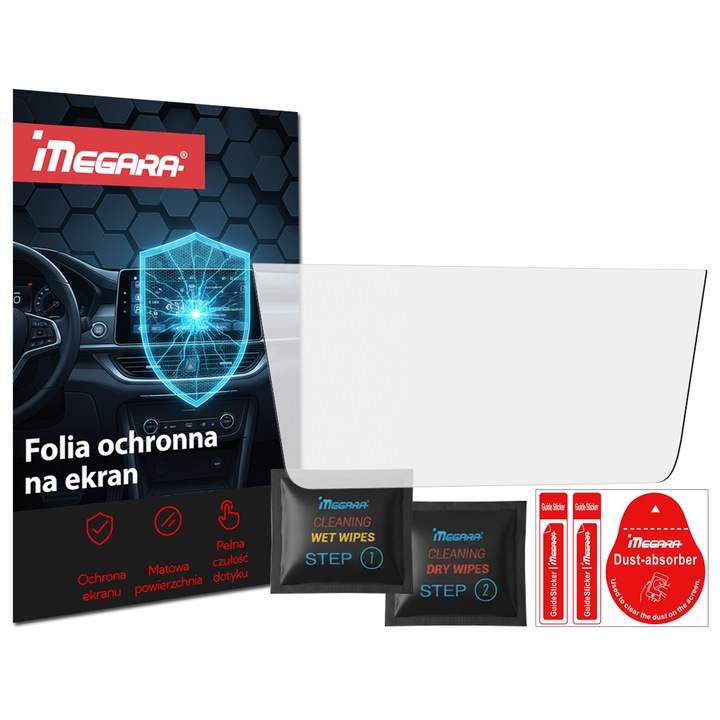 Folie mata pentru radio Skoda Superb III 2015-2024, 9.2"