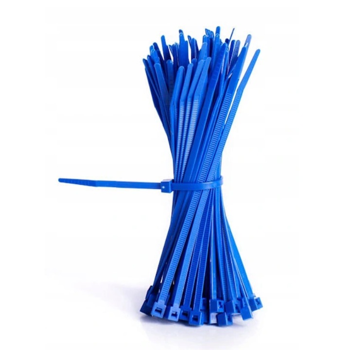 Set 100 cabluri de prindere, 4.8x300mm, HYDRON, albastru