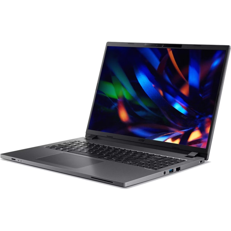 Laptop Acer TravelMate P2, 16" WUXGA, Intel® Core™ i3 1315U pana la 4.5 GHz, 16 GB RAM DDR4, 512 GB SSD, Intel® UHD Graphics, Free Dos, Grey 512 GB