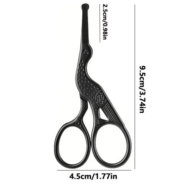 Foarfece de tuns, 4.5x9.5cm, negru