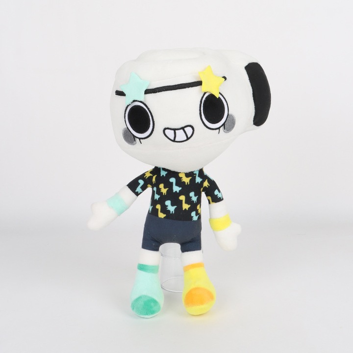 Papusa de plus Playboy infricosatoare, alba, 21x20x32cm