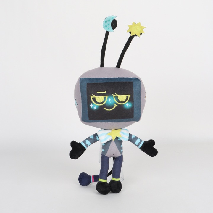 Jucarie de plus Dandy's World, set TV gri, 20x10x40cm