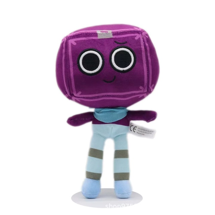 Jucarie de plus Dandy's World, cap patrat violet, 24cm