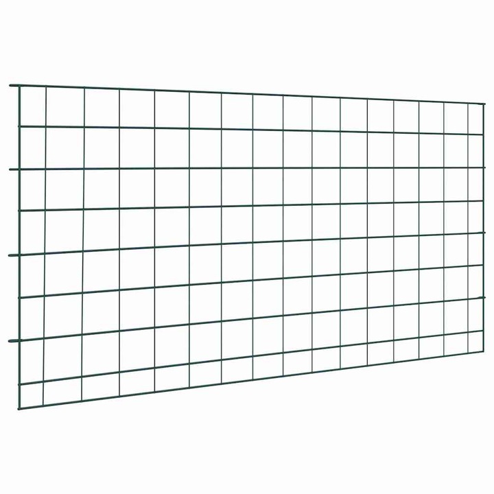 Set gard pentru iaz 5 pcs vidaXL, Verde 100 x 50 cm Otel