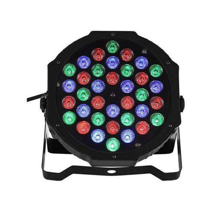 Proiector UniBox PAR LED 36 Lumini, DMX, Control Vocal, RGBW, 110-220V