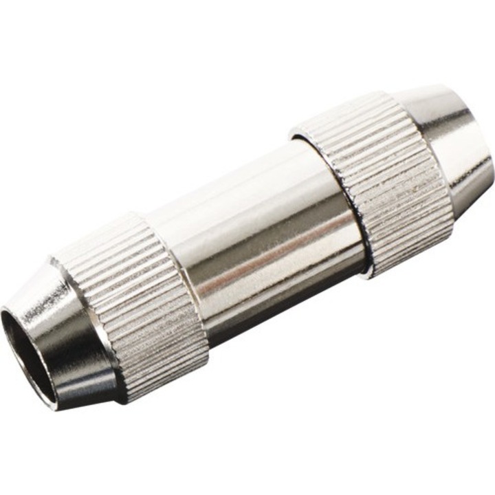 Mufa imbinare cablu coaxial, metalica, rotundă