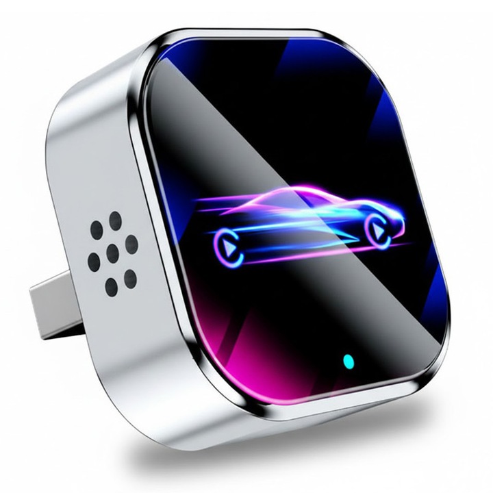 Adaptor Wireless CarPlay, Xiusaqio, convertor cablat la wireless, 5GHz, compact