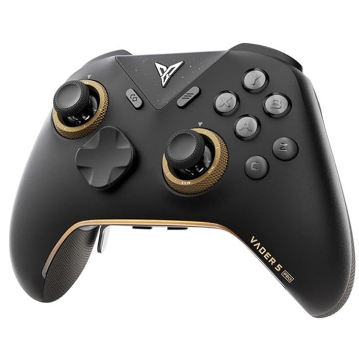Controler gaming Flydigi Black Knight 5 Pro, vibratie, 15h autonomie, negru, cablu 2.4GHz
