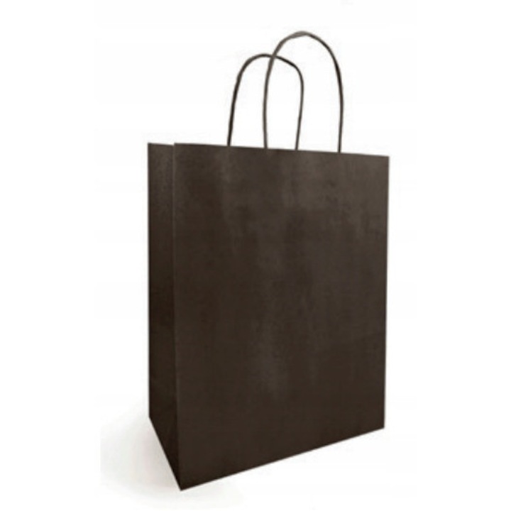 Punga de cadou din hartie, Neopak, Material Hartie, Orice ocazie, Dimensiuni 350 mm x 140 mm x 440 mm, Culoare Maro inchis