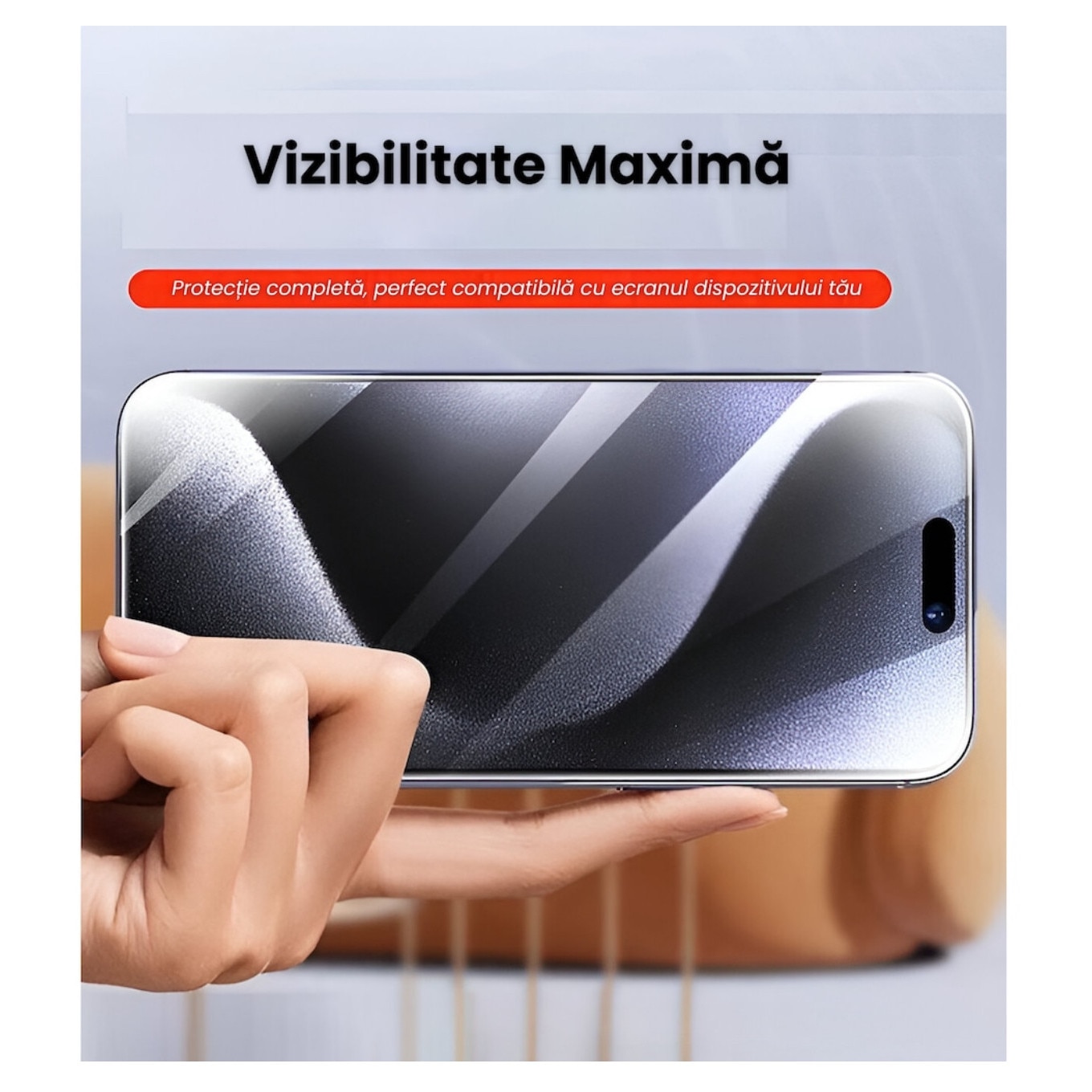 Folie Sticla Securizata, Compatibil cu iPhone 17 Pro, Gorila X instalare usoara cu dispozitiv EASYAPP pentru indepartarea prafului, Anti-zgarieturi, Anti-amprenta, anti-explozie, Anti-soc, Anti-ulei, Anti-orbire