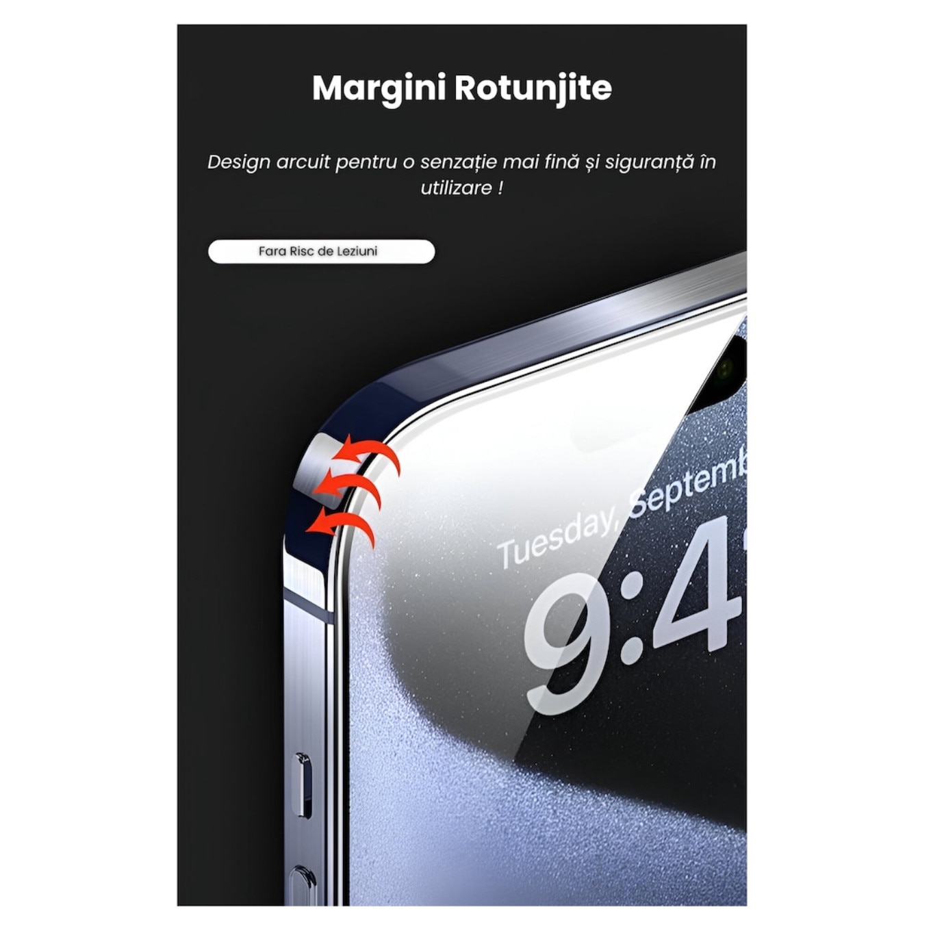 Folie Sticla Securizata, Compatibil cu iPhone 17 Pro, Gorila X instalare usoara cu dispozitiv EASYAPP pentru indepartarea prafului, Anti-zgarieturi, Anti-amprenta, anti-explozie, Anti-soc, Anti-ulei, Anti-orbire