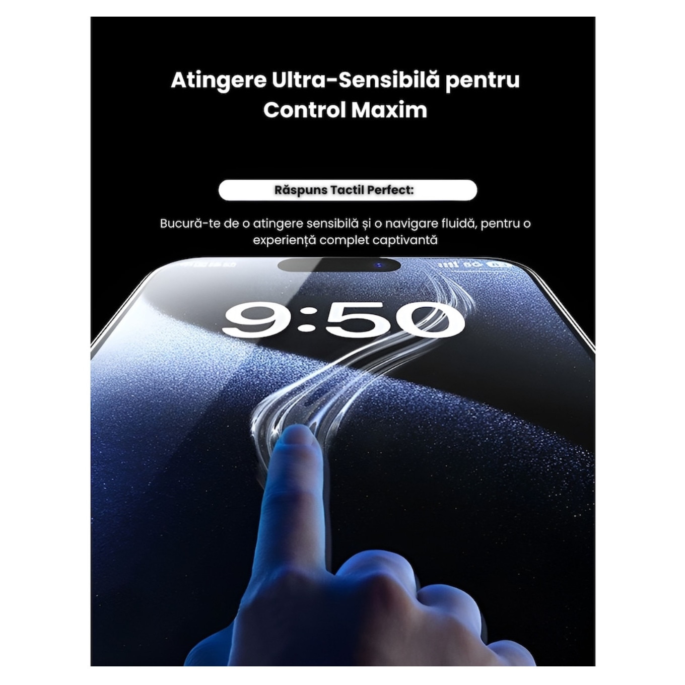 Folie Sticla Securizata, Compatibil cu iPhone 17 Pro, Gorila X instalare usoara cu dispozitiv EASYAPP pentru indepartarea prafului, Anti-zgarieturi, Anti-amprenta, anti-explozie, Anti-soc, Anti-ulei, Anti-orbire