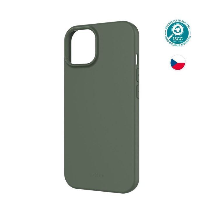 Husa spate FIXED, TPU, pentru Apple iPhone 15, verde