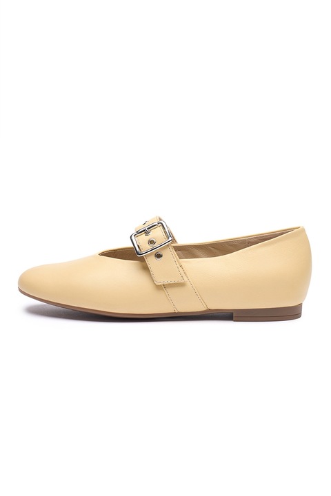 RYŁKO, Balerini Mary Jane din piele, Portocaliu pal