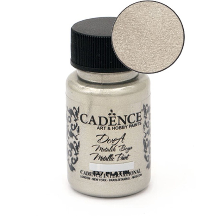 Vopsea acrilică multisuprafețe Cadence, 50 ml, Metallic