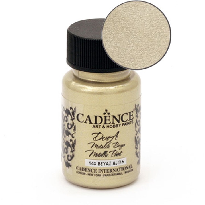 Vopsea acrilică Cadence, 50 ml, metallic, set