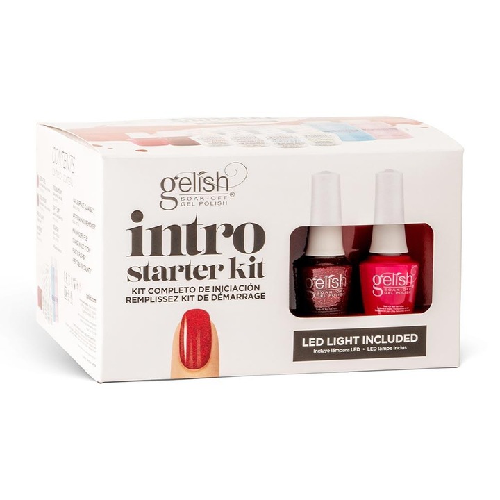 Gelish Intro Starter Kit kezdőszett LED lámpával