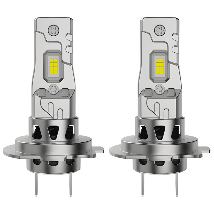 Set de doua becuri LED H7, My Home, 30000LM, 6500K, protecție IP68