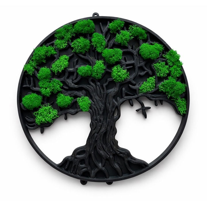 Tablou 3D Pomul Vietii cu licheni naturali