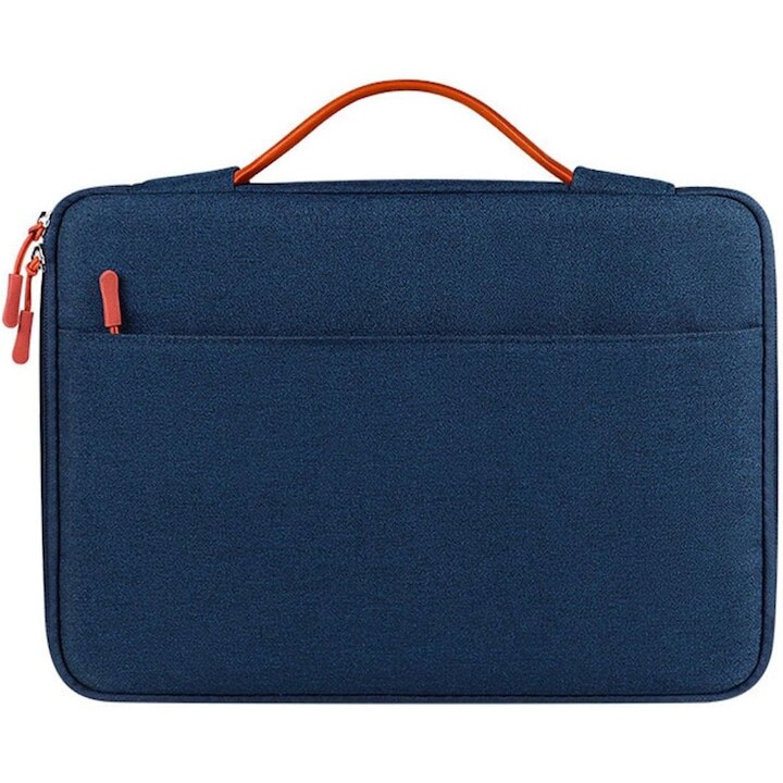 Geanta portabila pentru laptop, 13-16 inch, potrivita pentru laptopuri si ultrabook-uri, impermeabila, compatibila cu Macbook Pro si Air, albastra