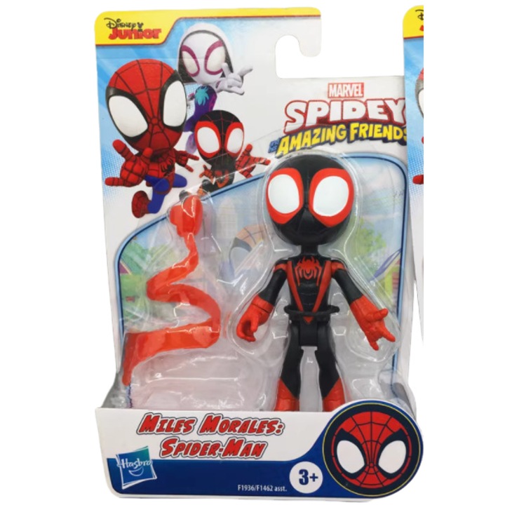 Spidey figura és motor, 10cm, többszínű
