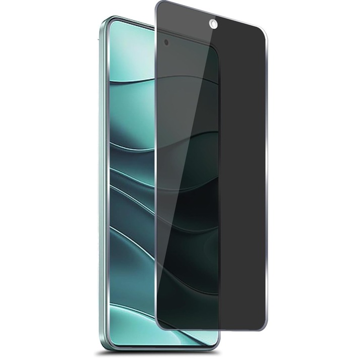 Folie sticla pentru Xiaomi Redmi Note 15 Pro 5G 111D Privacy Full Glue, negru