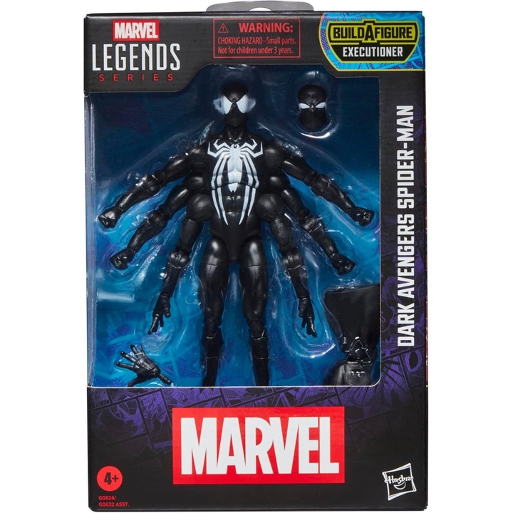 Dark Avengers Spider-Man (Build a figure Executioner) Marvel Legends Series Figurina articulata 15cm