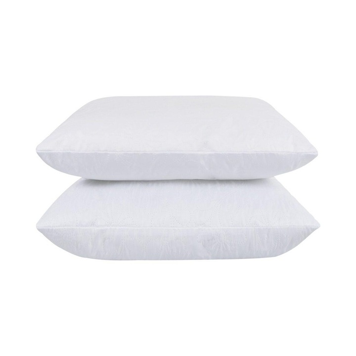 Set 2 Perne Matlasate, 50x70 cm, CasaShop®, Alba