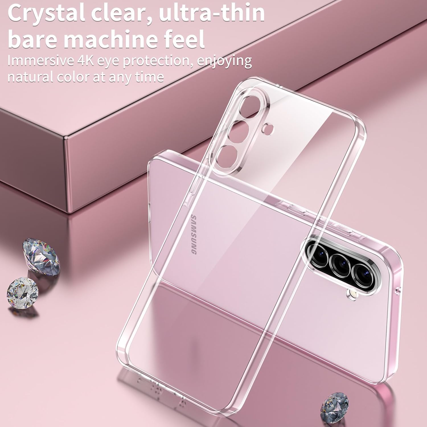 Husa pentru Samsung Galaxy A57 5G, Anti-Shock 1.5mm, cu protectie lentile, transparenta