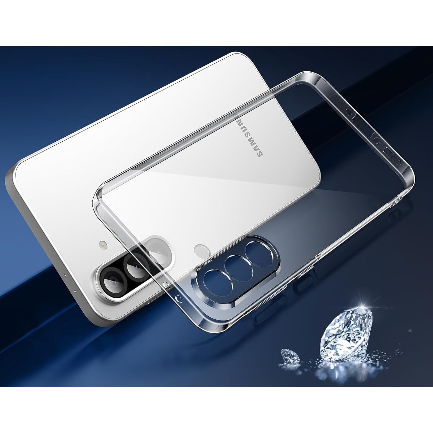 Husa pentru Samsung Galaxy A57 5G, Anti-Shock 1.5mm, cu protectie lentile, transparenta