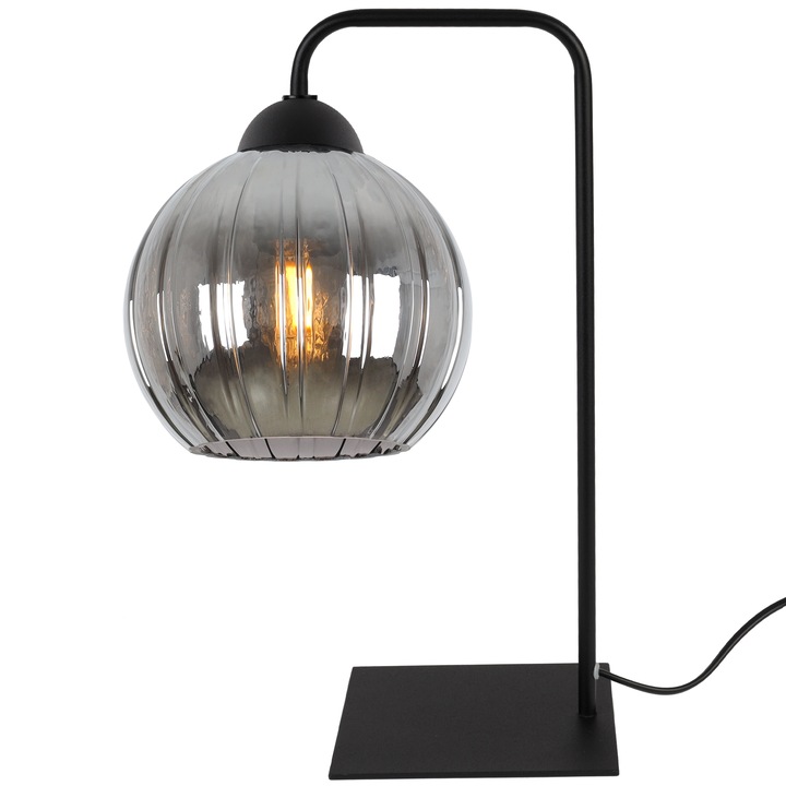 Lampa de birou Light Home Costa, 1xE27, negru, 15x13.5cm