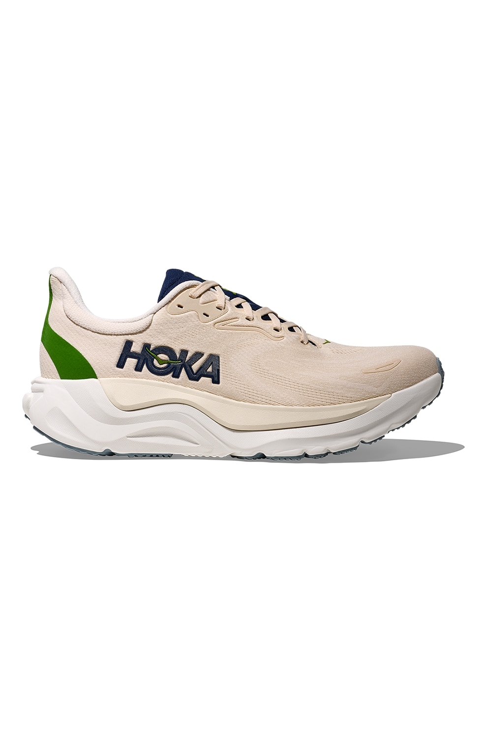 Hoka, Pantofi Arahi 8 cu detalii reflectorizante pentru alergare, Verde, Albastru ultramarin, Crem, 10