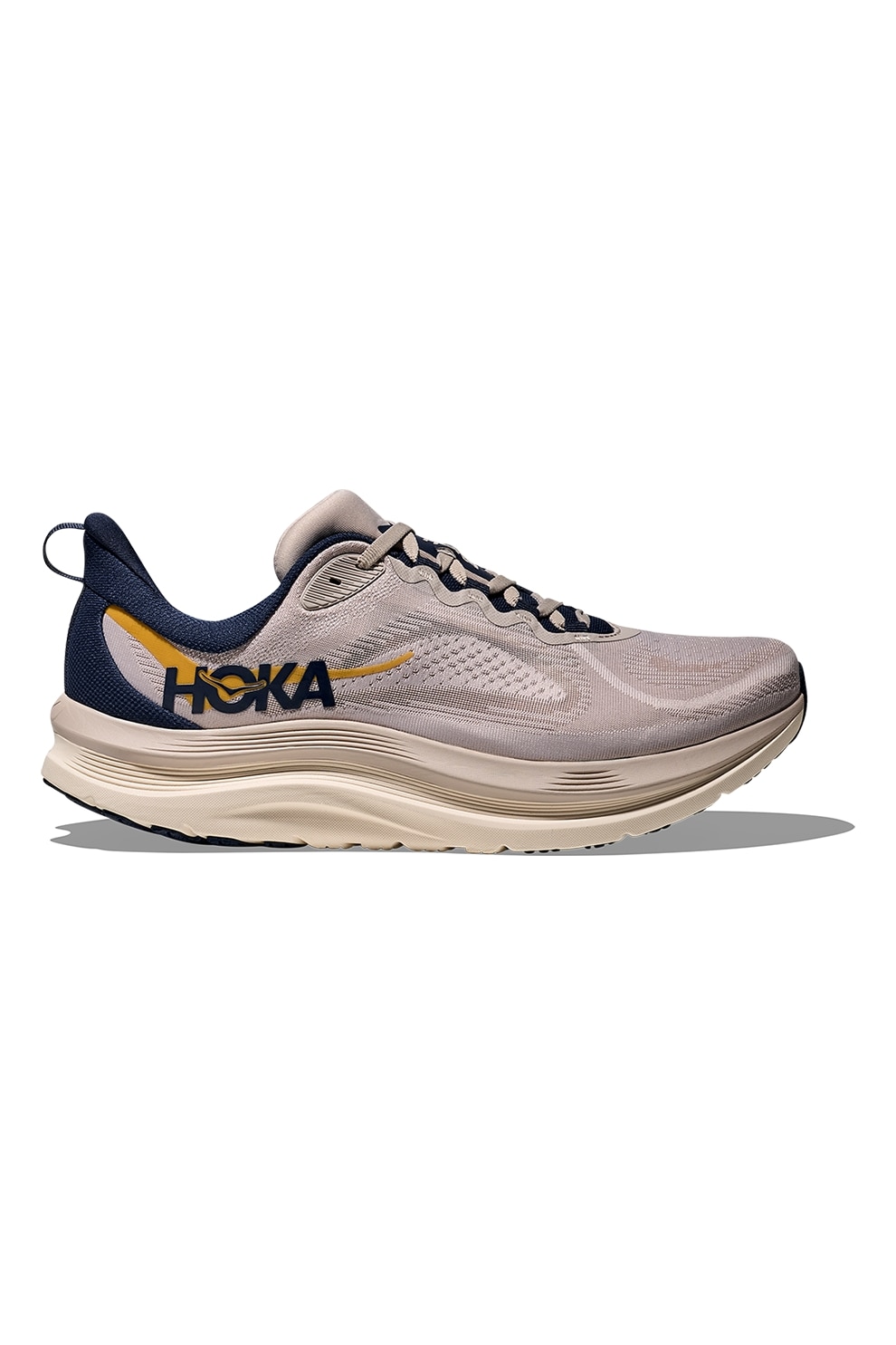 Hoka, Pantofi low-cut Kawana 3 din plasa cu logo pentru antrenament, Albastru ultramarin, Maro taupe deschis, 8