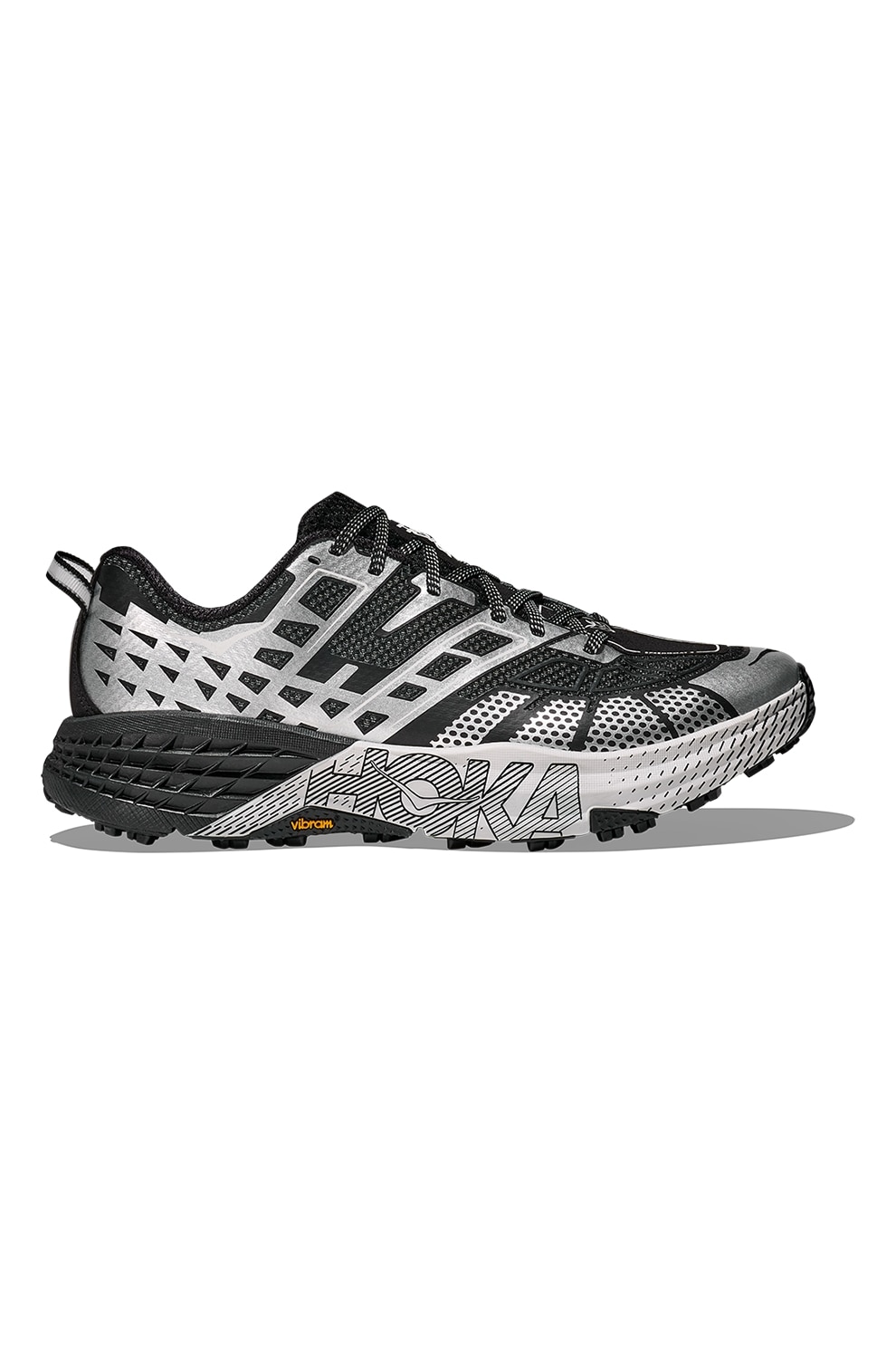 Hoka, Pantofi Speedgoat 2 pentru alergare pe teren accidentat, Negru, Gri, 10