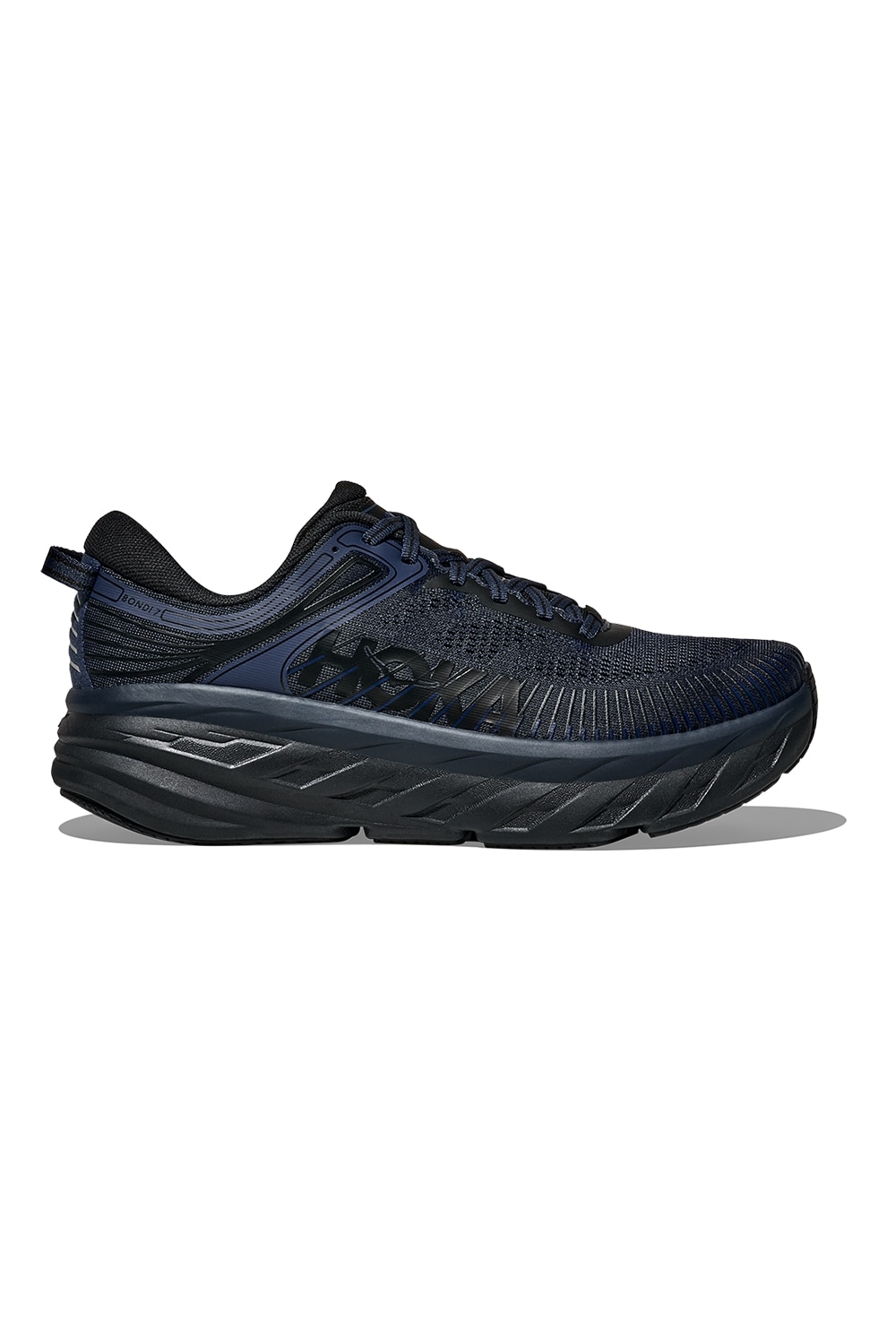 Hoka, Pantofi Bondi 7 din material textil pentru alergare, Albastru ultramarin, 10