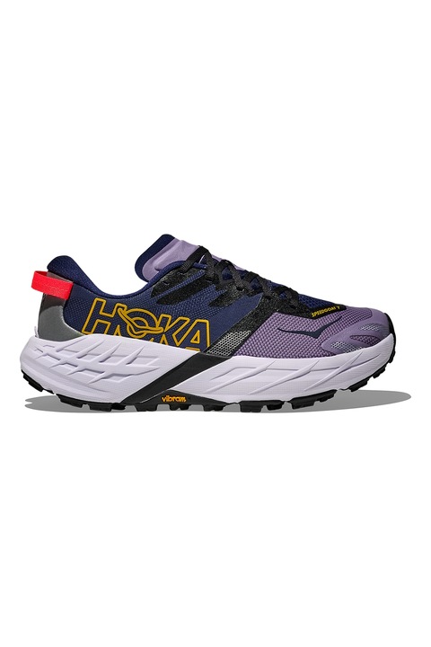Hoka, Pantofi cu detalii reflectorizante pentru alergare pe teren accidentat Speedgoat 7, Albastru inchis/Lila