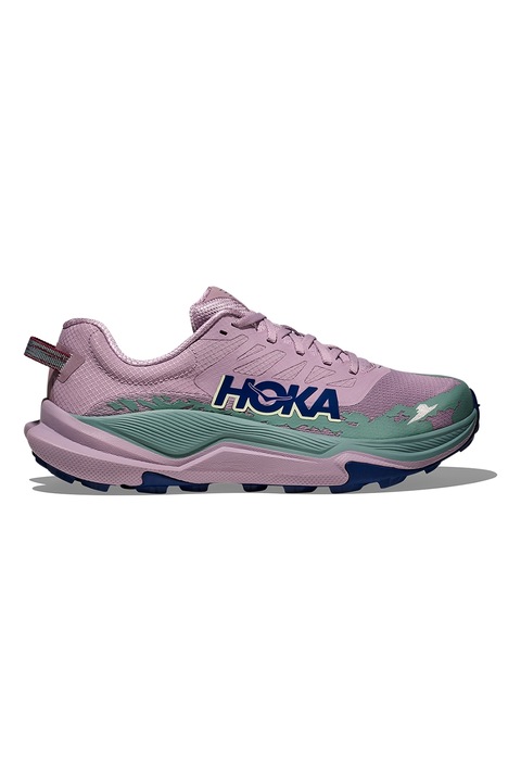 Hoka, Pantofi Torrent 4 pentru alergare pe teren accidentat, Verde pal/Roz prafuit