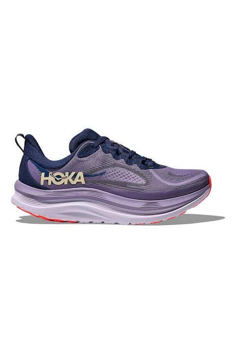 Hoka, Pantofi Kawana 3 din plasa cu detaliu logo, pentru antrenament, Violet