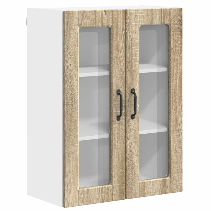 Dulap de bucatarie vidaXL, Stejar Sonoma 60 x 31 x 80 cm Lemn compozit