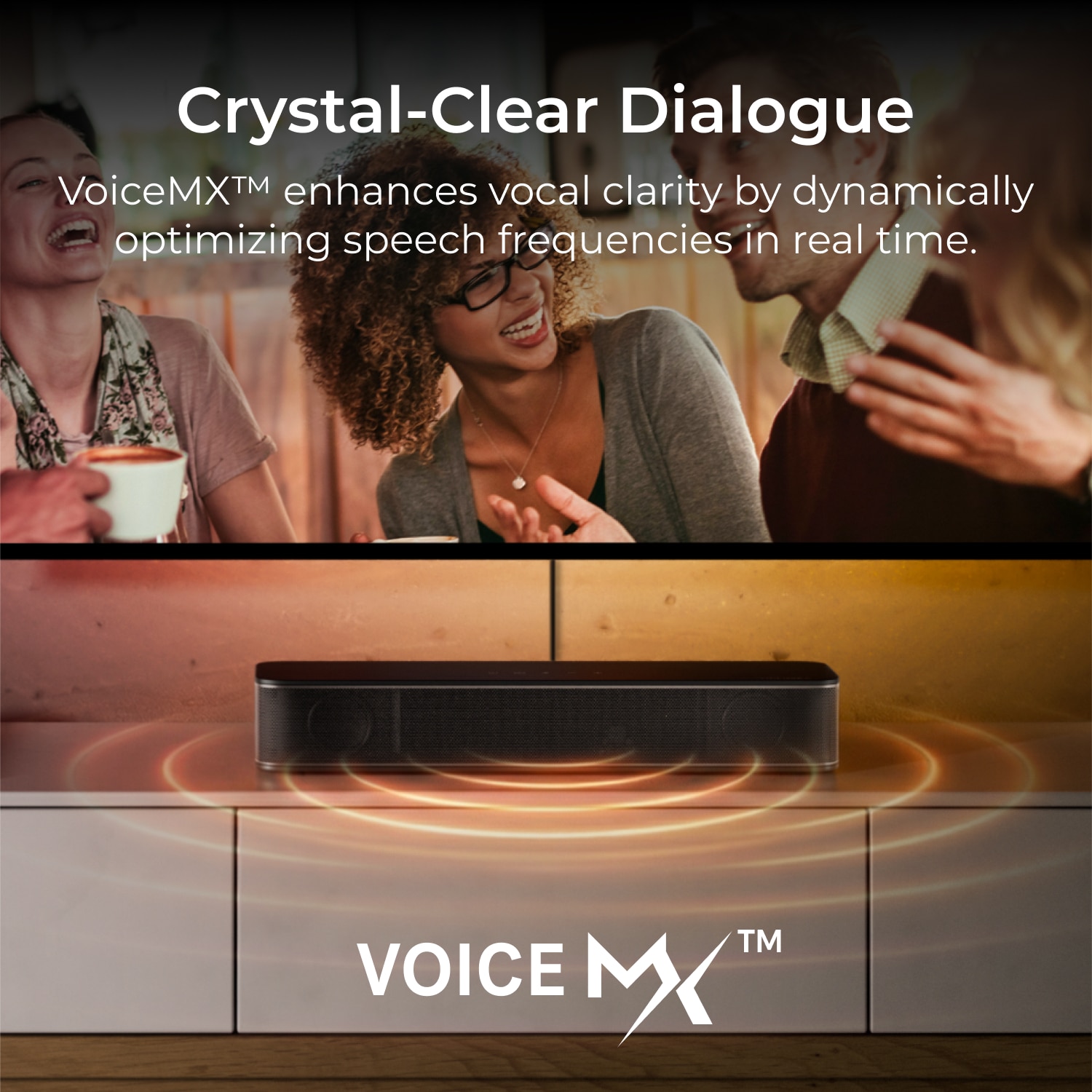 Soundbar ULTIMEA Poseidon M20, 2.1 canale, Bluetooth® 5.4, subwoofer integrat, 120 W, 400x66x108 mm